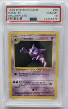 1999 Pokemon Trading Card Game Haunter Base Set Shadowless PSA 10