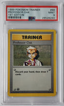 1999 Pokemon Trading Card Game Professor Oak Trainer 1st Edition Base Set PSA 9