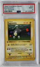 1999 Pokemon Trading Card Game Magnemite 1st Edition Base Set PSA 9