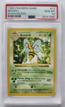 1999 Pokemon Trading Card Game Beedrill Base Set Shadowless PSA 10