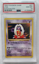 1999 Pokemon Trading Card Game Jynx Base Set Shadowless PSA 10